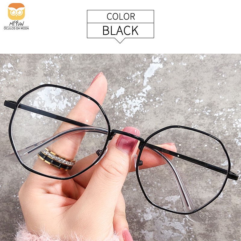 Kính Mát Gọng Kim Loại Chống Tia Bức Xạ Thời Trang Cho Nữ