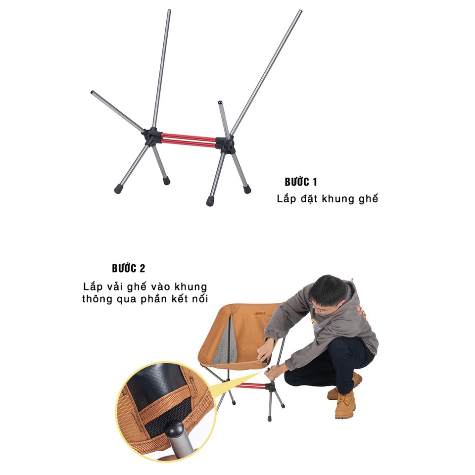 Ghế Gấp Dã Ngoại YL08 và YL10 Naturehike NH20JJ027- NH20JJ036