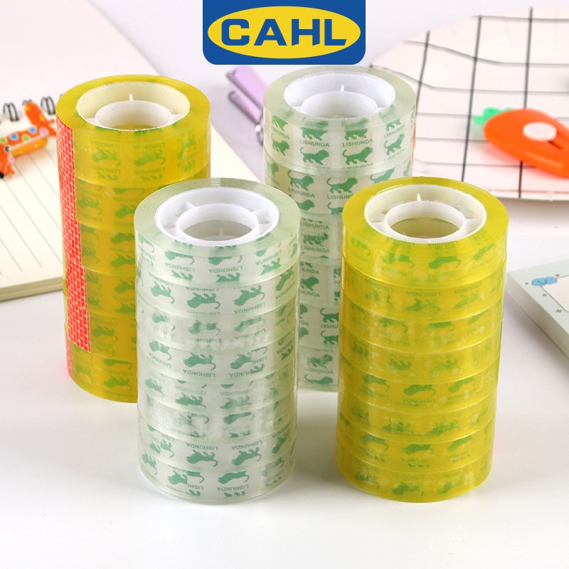 Cuộn Băng Keo Trong Suốt Rộng 12mm Dài 30m Có Thể Thay Thế Cho Cuộn Băng Keo