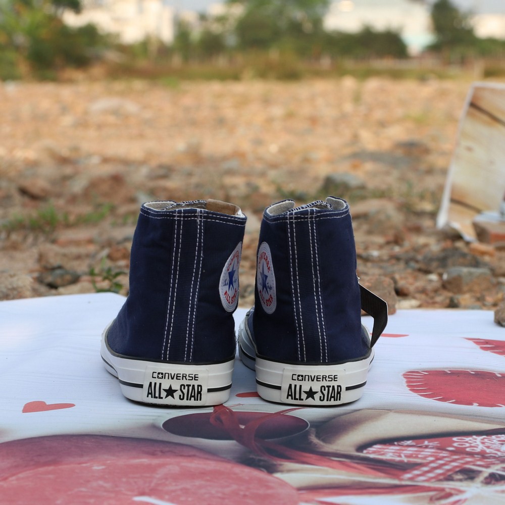 Giày CV AllStar Classic Màu Xanh Navy Cổ Cao Nam | BigBuy360 - bigbuy360.vn