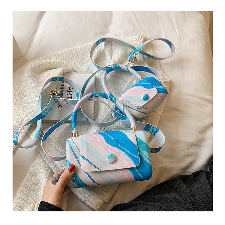 Túi đeo chéo mini họa tiết đám mây thời trang 2021