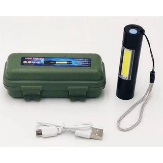đèn PIN  mini sạc siêu sáng có đèn hông