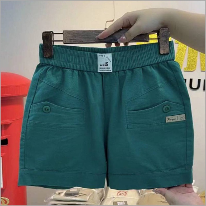 Quần short nữ, quần đùi nữ mặc nhà , chất liệu kaki nhật co dãn giữ form đủ size từ 40&gt;70kg QS13