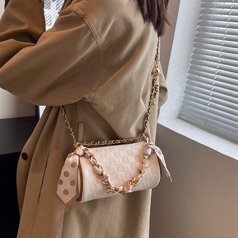 Túi Đeo Chéo Dây Xích Phong Cách Retro niche Dành Cho Nữ
