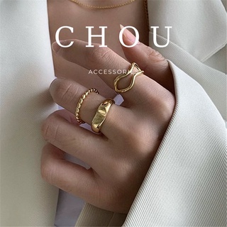 Set 3 Nhẫn Retro | CHOU ACCESSORIES |