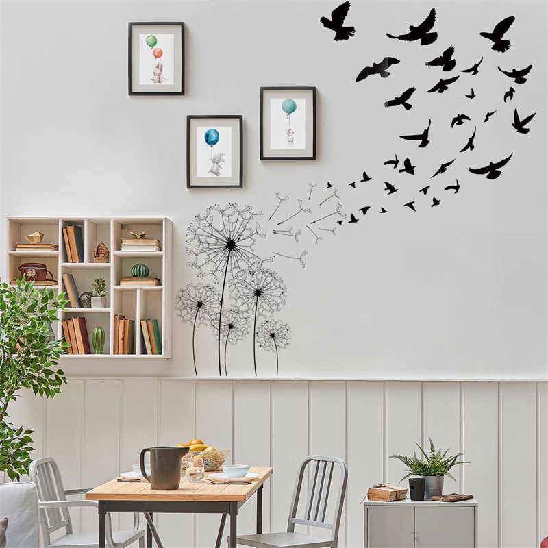 Miếng Dán Tường Hình Hoa Bồ Công Anh