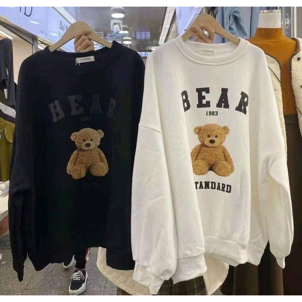 [Ảnh thật/video AS01] Áo hoodie Nữ_Áo sweater Hình Gấu FROM THỤNG ,tay bồng đủ màu | BigBuy360 - bigbuy360.vn
