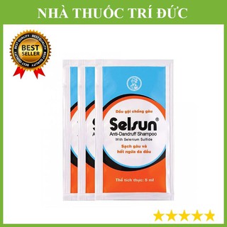 ✅(CHÍNH HÃNG) Bộ 3 gói dầu gội chống gàu dùng thử Selsun 5ml
