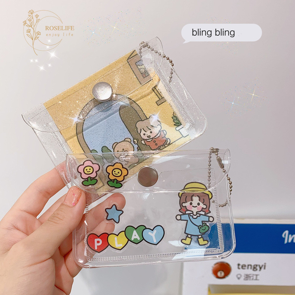 Ví Nhựa PVC Trong Suốt Thời Trang Dùng Đựng Thẻ