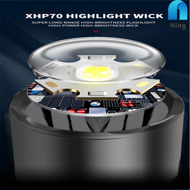 Đèn Pin Mini Xhp70 1200-1500 Lumens Loại c Ipx4 Chống Thấm Nước