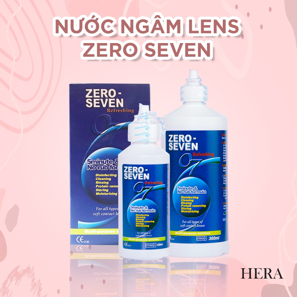 Nước ngâm rửa lens Hàn Quốc Zero Seven - Hera Lens