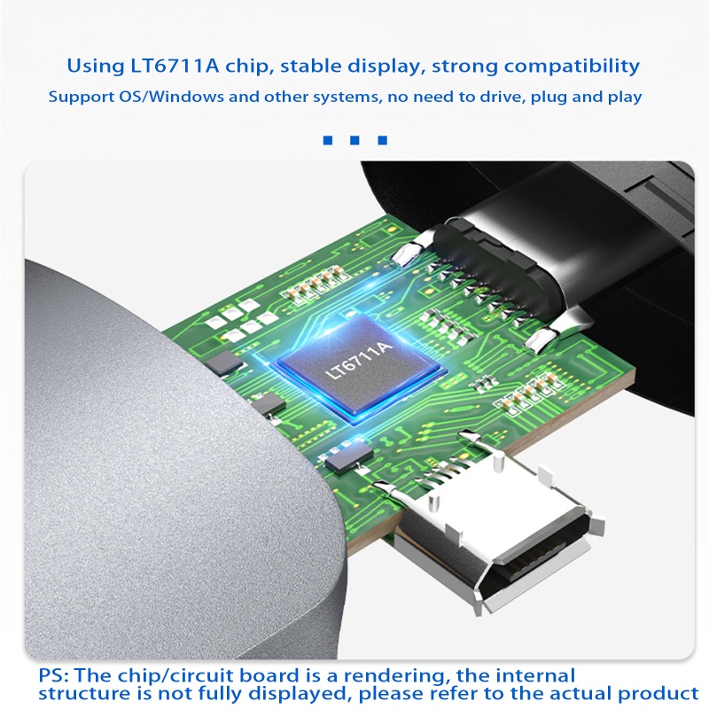 Cáp ChuyểN Từ Type-C Sang 4K 60Hz Cho PC / Laptop