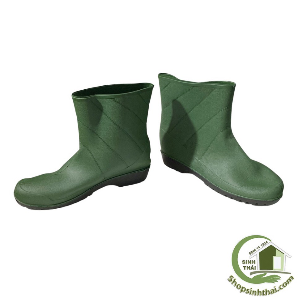 Ủng đi mưa - làm vườn - ủng boot bảo hộ lao động - màu xanh lá