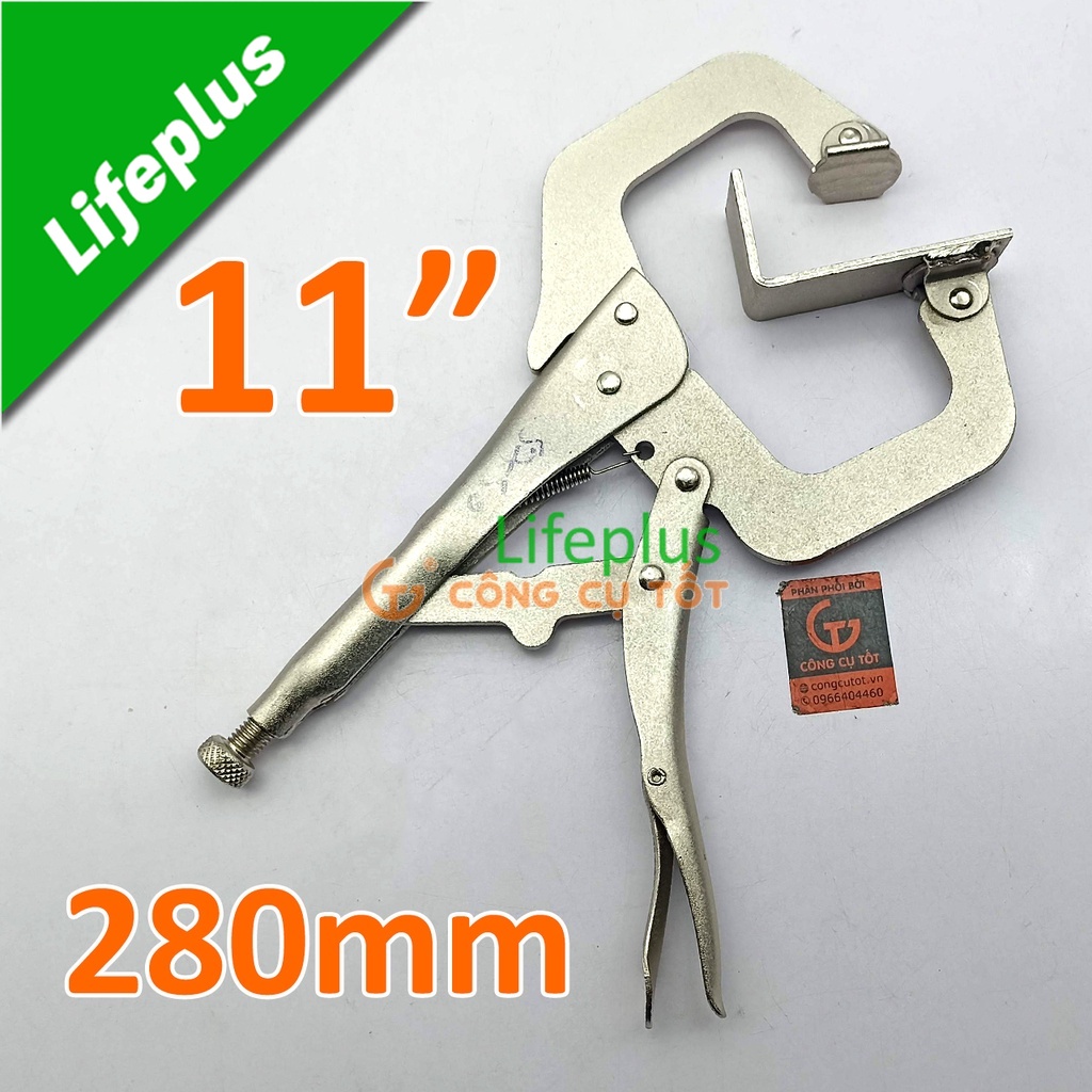 Kìm chết chữ C mỏ dài 11inch 280mm LS+ LS310114