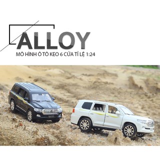 Xe mô hình tỉ lệ 1:24 Toyota Land Cruiser PRADO hãng XLG kim loại, mở 6 cửa