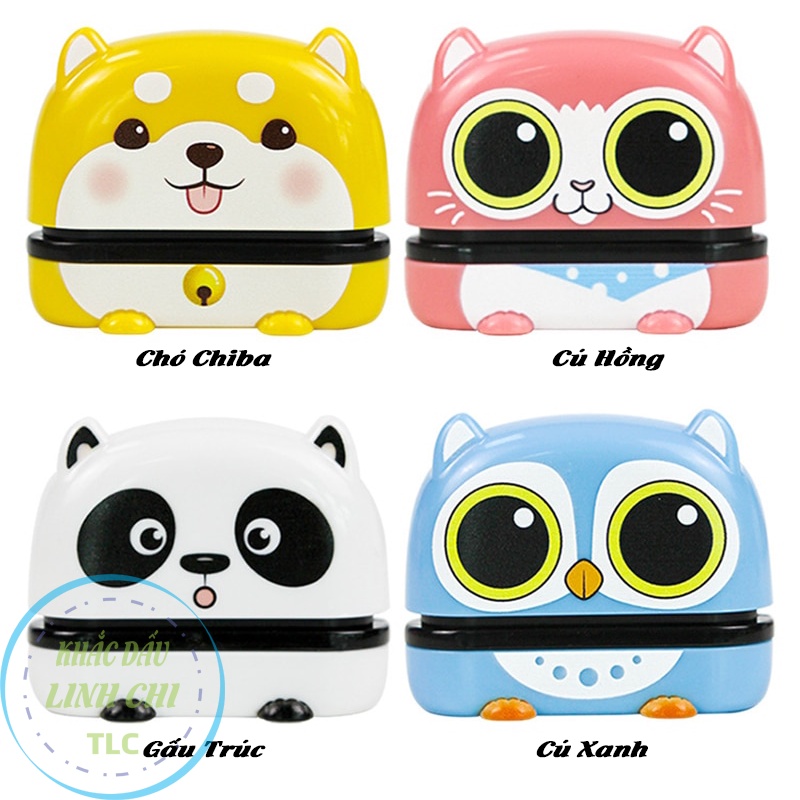 Con dấu in tên bé lên cập sách giầy dép sách vở quần áo bình nước DV003