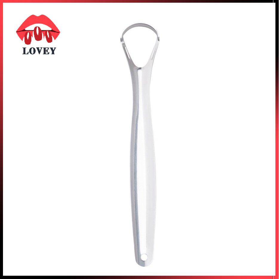 lovey★Stainless Steel Tongue Cleaning Tongue Scraper Tongue Fur Cleaner Tongue Brush