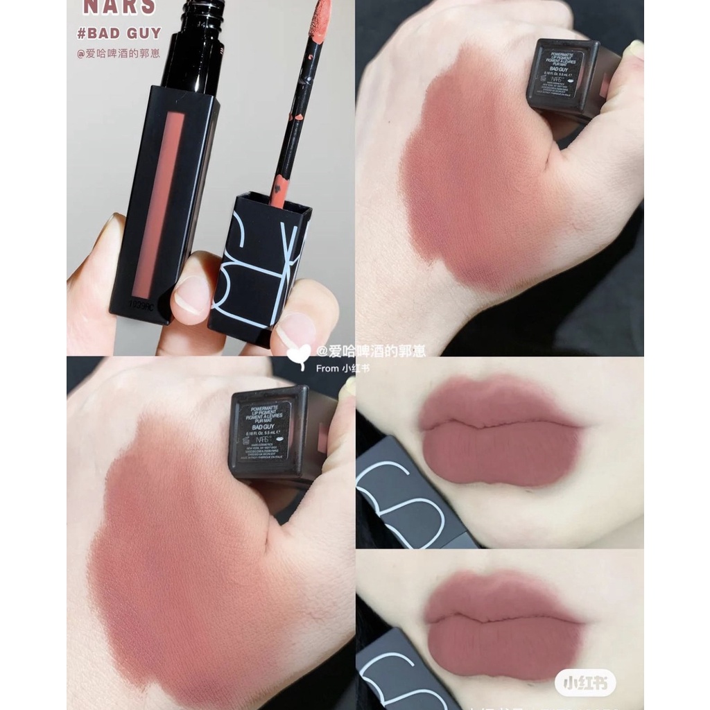 Son kem Nars Slow Ride màu Bad Guy - Tông hồng đất, chất son siêu mịn mướt, phù hợp mọi loại da