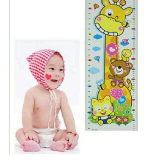 Thước decal dán tường ngộ nghĩnh