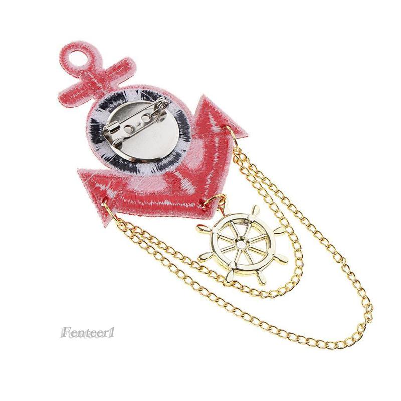 [Fenteer1] Trâm Cài Áo Hóa Trang Phong Cách Vintage Anh Quốc Màu Xanh Dương Thời Trang