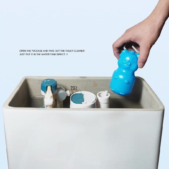 [Rẻ vô địch] Lọ thả bồn cầu hình con lợn khử mùi hôi diệt vi khuẩn có hại