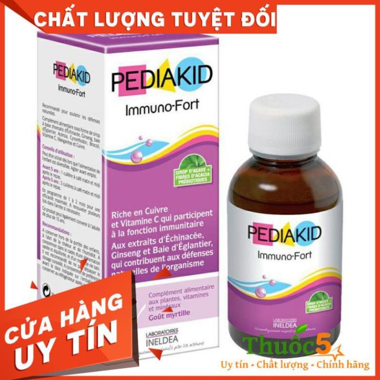 [GIÁ GỐC] Pediakid Immuno-Fort vitamin tăng sức đề kháng cho trẻ sơ sinh - Lọ 125ml