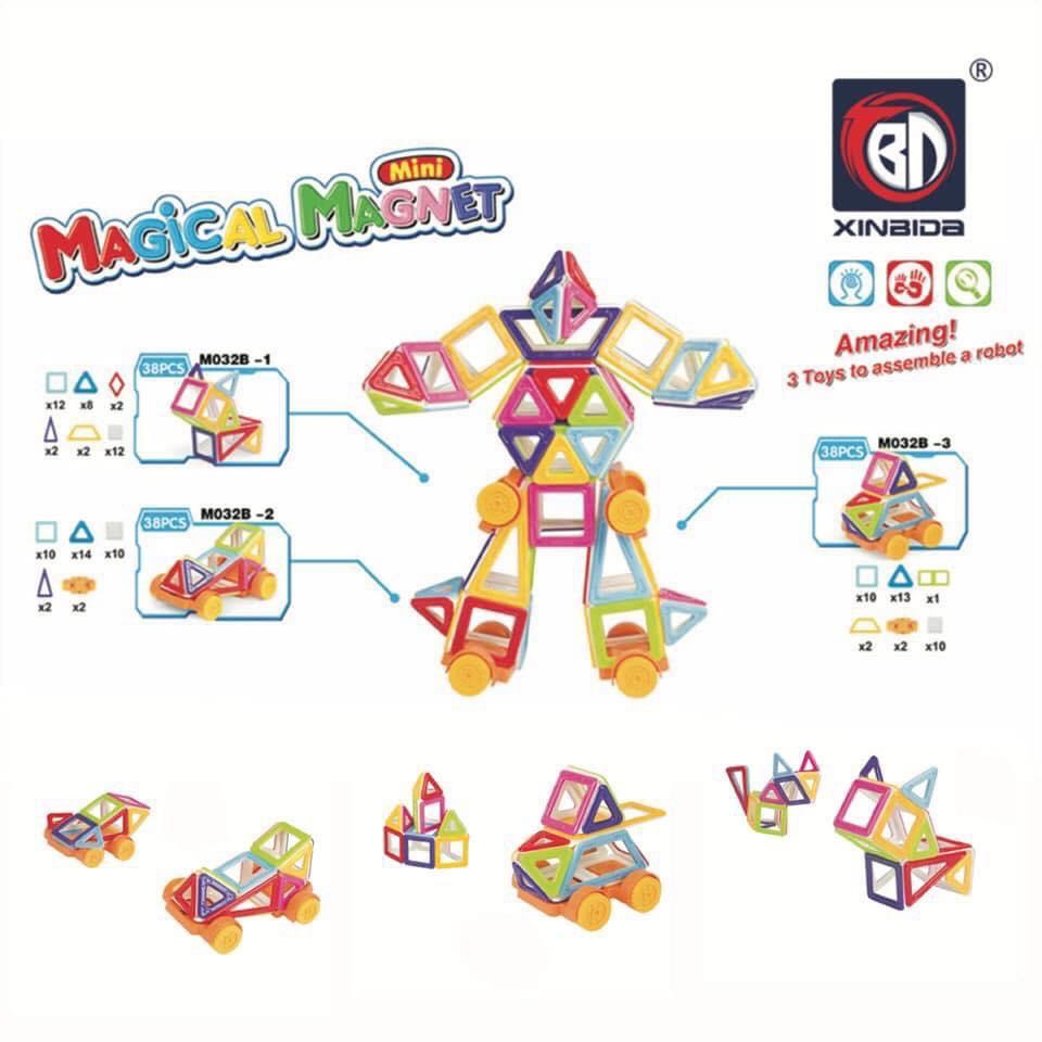 Bộ đồ chơi Nam châm Magical Magnet 38 pcs