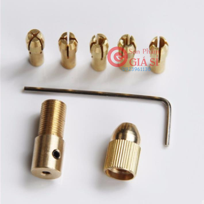 Bộ Đầu Kẹp Mũi Khoan Trục 2mm hay 2.35mm đều dùng ok ❤️freeship❤️