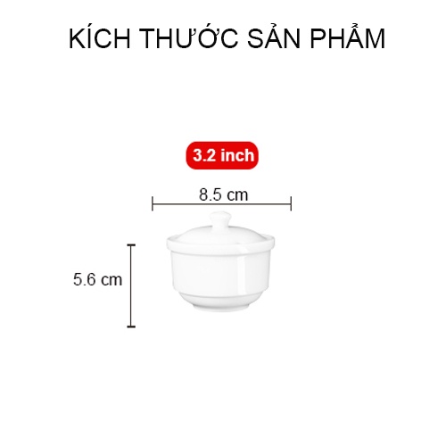 Âu Đường Sứ Long Phương - Hũ Gia Vị Lọ Đựng Gia Vị Bằng Sứ Cao Cấp 3.2''