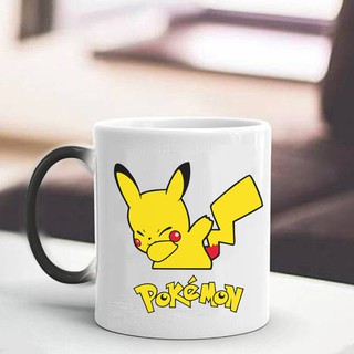 Pokémon Cốc sứ uống cà phê thay đổi màu sắc theo nhiệt độ in hình Pikachu đáng yêu