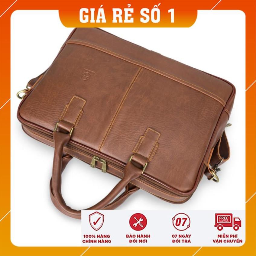 Túi xách công sở - Cặp laptop -  Dala 5 chống nước cao cấp lót nỉ 100%  - Cặp da