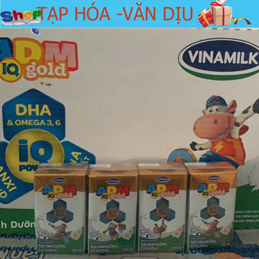 Combo 3 vỉ sữa VINAMILK ADM IQ gold có đường 110ml  ✅còn hàng ✅ tạp hóa Văn Dịu
