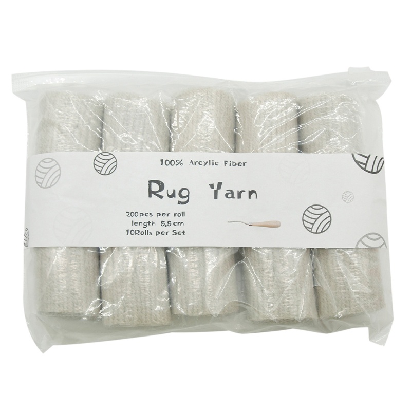 Set 10 Cuộn Chỉ Thêu Làm Áo Gối / Thảm Trải Sàn DIY