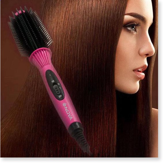Lược điện  ⛔GIÁ SỈ⛔  ​Lược điện uốn tóc đa năng Nova NHC-8810 làm xoăn, uống phồng, sấy cúp tóc 2651