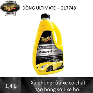 (TẶNG KHĂN LAU XE) Meguiars - Nước rửa xe cao cấp Wash & Wax