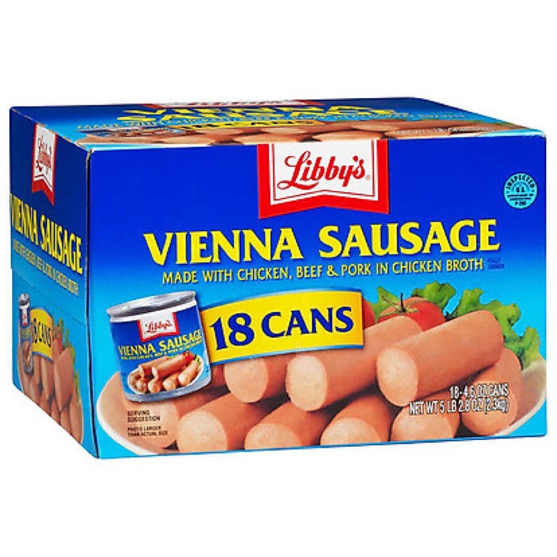 Xúc xích đóng hộp Libbys Vienna Sausage của Mỹ