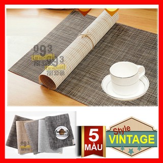 Khăn Lót Chén Dĩa Tối Giản, Khăn Ăn Vintage