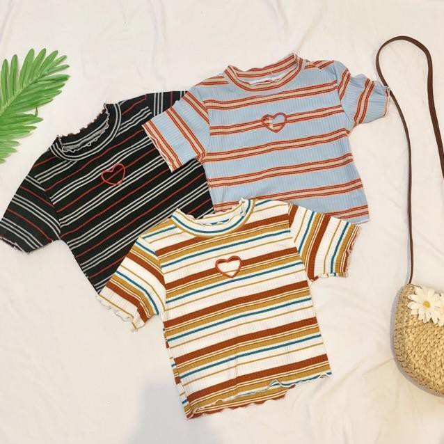 [Xưởng sỉ] ÁO CROPTOP KHOÉT TIM SIÊU XINH (hình thật)