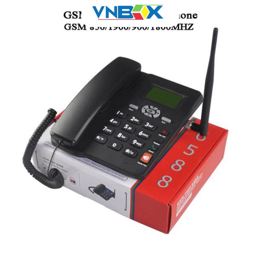 ✔️ Máy Điện Thoại Bàn Lắp 2 Sim Dùng Tiếng Việt ✔️ ETS 6588 Lắp Mọi Loại Sim Di Động, Gphone, HomePhone