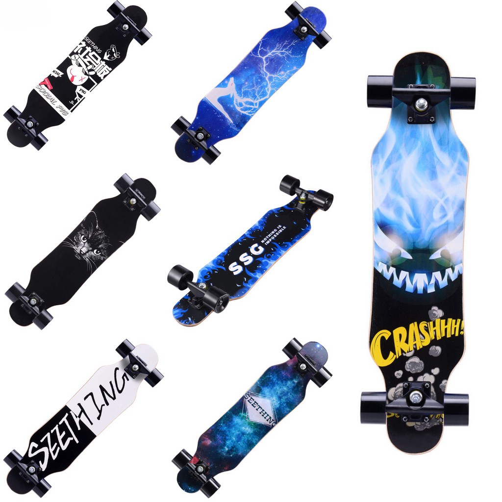 Ván trượt Skateboard gỗ nhám 7 lớp in hình không phát sáng ( Bảo hành 1 đổi 1 trong 7 ngày )