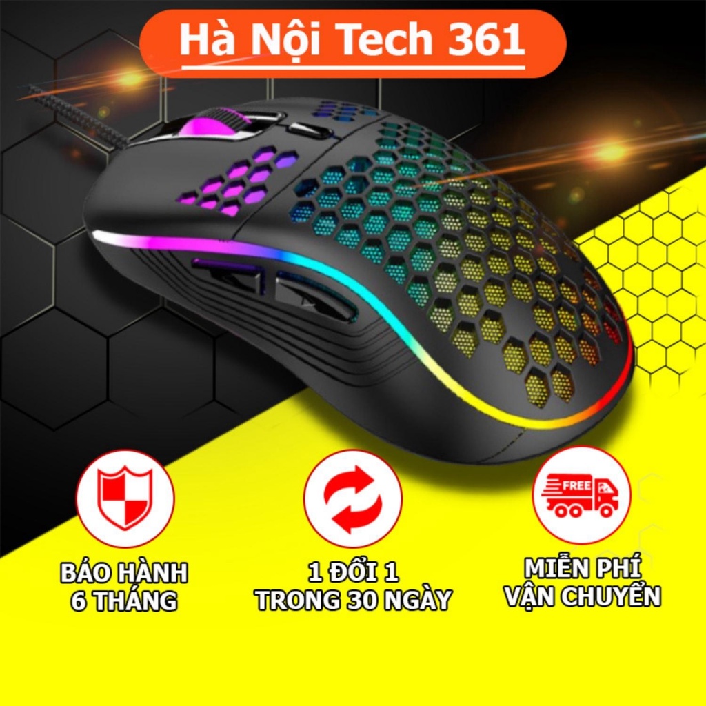 Chuột Máy Tính Gaming Có Dây D110- DPI 4 Cấp Độ và 6 Nút Điều Chỉnh