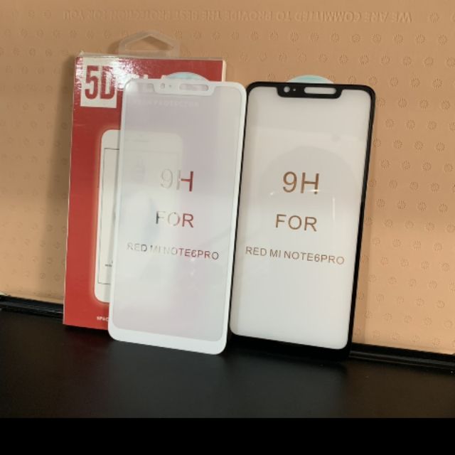 Dán full màn 5d xịn cho xiaomi Red mi note 6pro