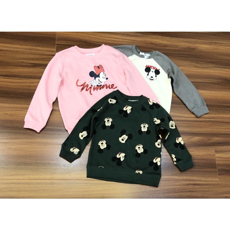 áo nỉ cho bé . áo nỉ bông dài tay thu đông cho bé trai mickey hm xuất dư xịn có cúc bấm ở cổ - tiệm nhà An