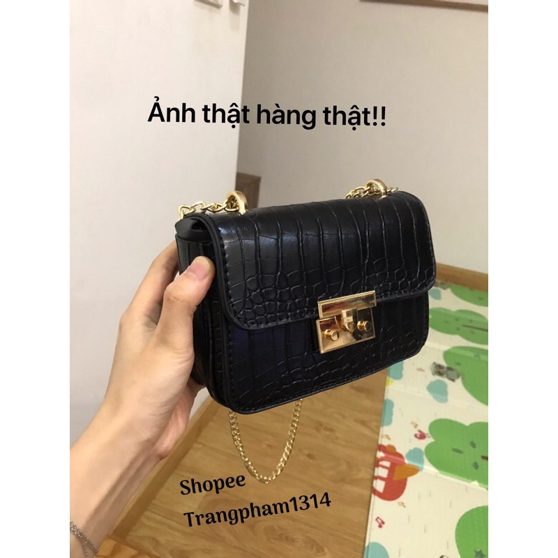[Mã WAMT2405 giảm 10K đơn 0K] TÚI ĐEO CHÉO NỮ KHOÁ NHỌN TRANGPHAM1314 | BigBuy360 - bigbuy360.vn