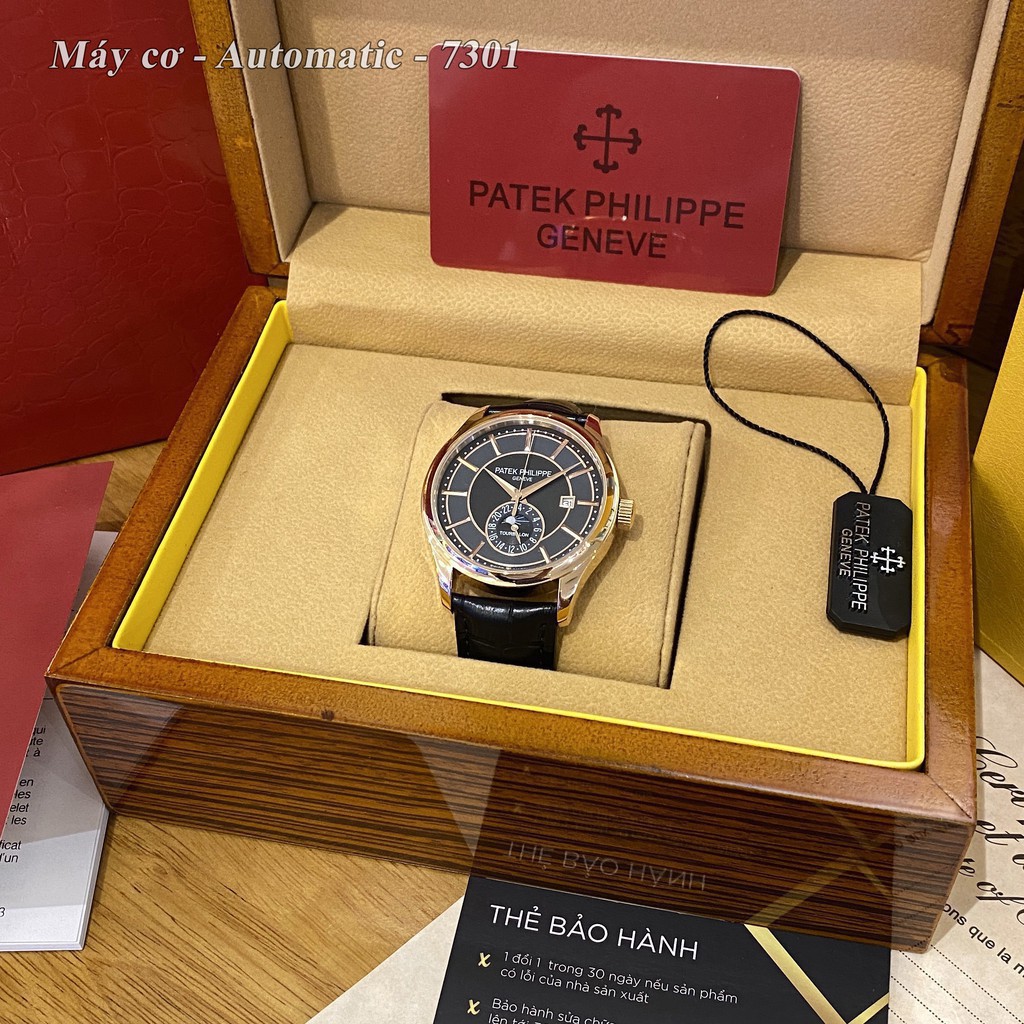 Đồng hồ nam PP máy cơ - size 42mm bản cao cấp bảo hành 24 tháng autowatch | BigBuy360 - bigbuy360.vn