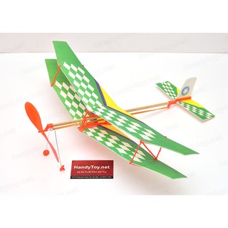 Bộ lắp ráp máy bay dây thun 2 tầng cánh