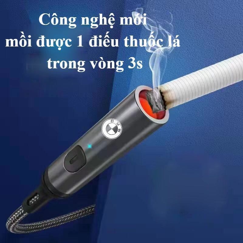 Dây Cáp Sạc 3 đầu có mồi Thuốc Lá Cổng USB Dùng Trong Xe ô tô