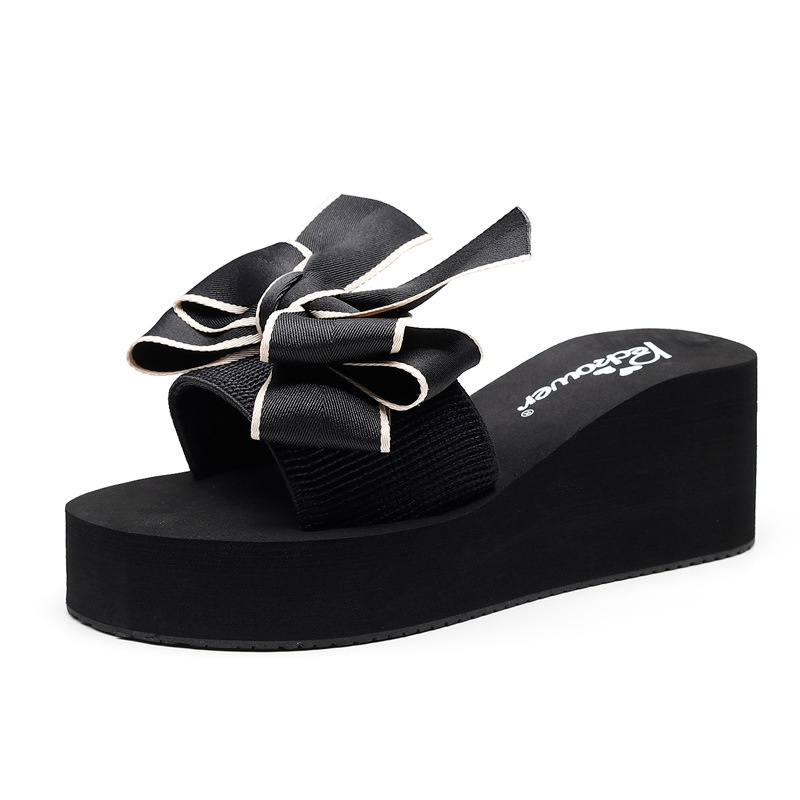 Miss Waterwheel Dép Xỏ Ngón Đế Dày Đính Nơ Thời Trang Mùa Hè Mới Cho Nữ