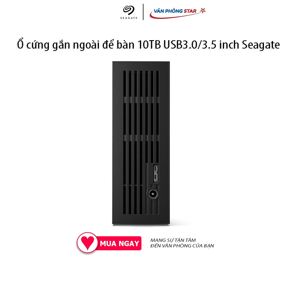 Ổ cứng gắn ngoài để bàn 10TB USB3.0/3.5 inch Seagate One Touch HUB Đen 10TB (SATA/ AHCI) 1x USB 3.0 1x SATA 6Gb/s