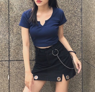 (có bán sỉ,ảnh thật,hoả tốc)🍊ÁO_CROPTOP_CỔ_V🥑